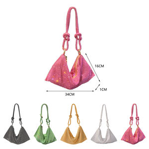 Sang trọng của phụ nữ thời trang nhỏ buổi tối Túi sọ Bướm Cá Bóng Đá Bowknot Rhinestone kim cương pha lê ly hợp ví Bling - Product Image 5