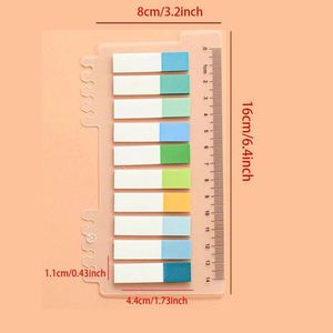 Set de 1200 Notas Adhesivas para Mascotas, 6 Estilos, Semitransparentes, Estilo Europeo Vintage, Marcadores de Mensajes para Estudiantes - Product Image 6
