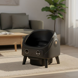 Open Top Smart App-Controlled ABS Plástico Pet WC Auto Limpeza Cat <span class=keywords><strong>Litter</strong></span> Box com Controle de Odores Easy Clean 10kg Peso - Product Image 5