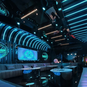 Ensemble de meubles de bar en cuir, salon de nuit, canapés VIP, canapé KTV, canapé personnalisé, <span class=keywords><strong>coin</strong></span> en forme de U, en forme de L, <span class=keywords><strong>restaurant</strong></span>, hôtel, salle à manger - Product Image 5