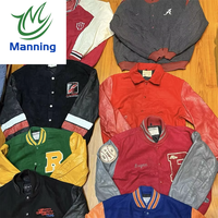 Manning musim dingin jaket bisbol bekas Jersey Ukay Bales untuk grosir baju bekas di Bales pakaian Premium bekas