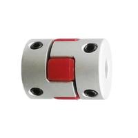 Accouplement flexible en alliage d'aluminium durable pour arbre, type fleur de prunier, diamètre de trou 10 mm, couple 2000 N-m, pour usage industriel