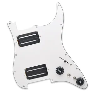Hh-bobin yarma elektrik gitar Pickguard iki bıçak tarzı yüksek Output-15K ile iki Humbucker yüklü kablolu Scratchplate