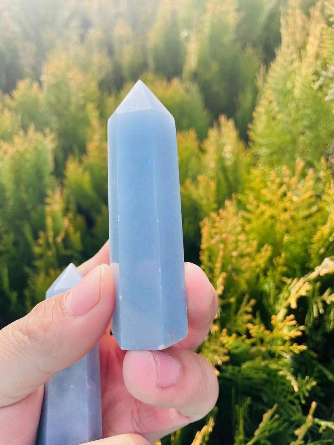 Angelite Crystal Tower