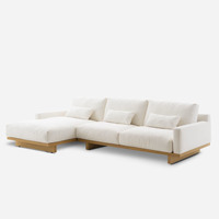 Canapé de salon modulaire pour petit appartement, garni d'éponge, en tissu, convertible en lit, pour la maison, idéal pour la pause déjeuner, double, pliable, en forme de L