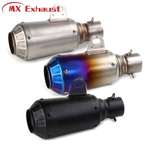Silencieux d'échappement universel AK 51mm, échappement Slip-On avec <span class=keywords><strong>db</strong></span> <span class=keywords><strong>killer</strong></span>, adapté à la plupart des motos, scooters, vtt, <span class=keywords><strong>Dirt</strong></span> <span class=keywords><strong>Bike</strong></span> - Product Image 1