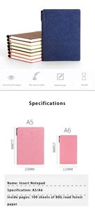 Factory Direct Supply Conference A6 Notebook Business Notebook Custom LOGO Imitation Leather Fashion <b>Notepad</b> - Product Image 2