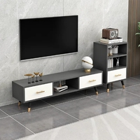 Meuble TV moderne Meuble simple au sol pour petit appartement pour chambre à coucher et table basse Combinaison