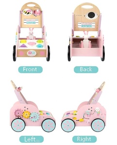 Commercio all'ingrosso rosa coniglio educativo in legno <span class=keywords><strong>per</strong></span> bambini attività Push Walker auto multifunzione giocattolo con ruote <span class=keywords><strong>per</strong></span> <span class=keywords><strong>neonati</strong></span> - Product Image 4