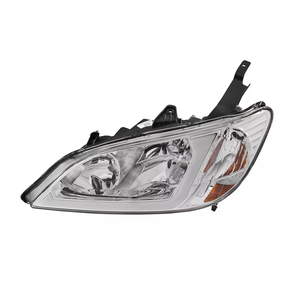 Aplicar al faro delantero JDM del coche para Honda Civic 2004 2005 <span class=keywords><strong>barra</strong></span> LED carcasa negra faros delanteros luces - Product Image 2