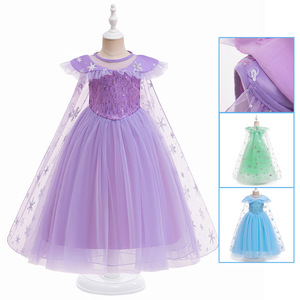 Vestido de Princesa para Niñas Pequeñas, Decoración de Lentejuelas, Material de Poliéster, Ropa de Cosplay Infantil para Televisión y Cine - Product Image 2