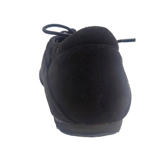 <span class=keywords><strong>Chaussures</strong></span> <span class=keywords><strong>de</strong></span> <span class=keywords><strong>danse</strong></span> professionnelles confortables en daim noir pour hommes pour <span class=keywords><strong>Bachata</strong></span> Ballroom Jazz EVK23041801 Talon plat Cuir véritable - Product Image 4