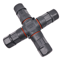 Ventes d'usine LED lampadaire/lampe câble solution de câblage M23 4Pin vis X connecteur IP68 connecteur de fil électrique à quatre voies