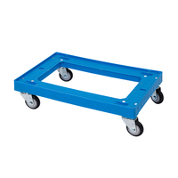 Chariot en gros Chariot à plate-forme d'outils en plastique à chargement élevé Option de conception à quatre roues durable et légère