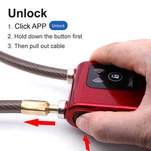 Khóa cửa không dây ngoài trời tùy chỉnh, khóa xe đạp, cửa cổng, hiên nhà, màu xanh dương, chất liệu ABS+Dây thép, chống nước IP55, 80cm, tương thích với IOS/Android, đạt chứng nhận ROHS/CE - Product Image 5