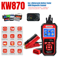 Lecteur de code OBD2 universel KONNWEI KW870 avec testeur de batterie, prise en charge de l'anglais pour voitures 12V