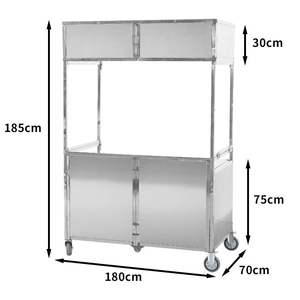 Commercial Portable Pliable Pliable Épicerie Alimentaire Shopping Utilitaire Wagon Chariot Chariot Nouvelle Condition Pliant Chariot De Nourriture Roues - Product Image 1