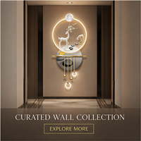 Arte Mural Abstracto Dorado y Negro con Efecto Visual 3D Decorativo para Decoración de Interiores de Hogares y Hoteles para Compradores de Proyectos