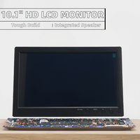 Nouvel écran de bureau TFT LCD 10,1 pouces 1024x600 H DMI VGA avec haut-parleur pour système industriel embarqué
