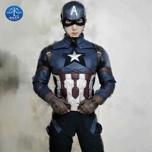 Costume de Captain America pour <span class=keywords><strong>adulte</strong></span>, costume de cosplay pour garçon, costume de fête, costume de Halloween, costume ajusté - Product Image 4