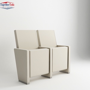 Silla Plegable de Hierro y Tela de Alta Calidad para Iglesia, Hotel, Salón Comercial, Teatro, Auditorio, Moderna, Venta al Por Mayor - Product Image 2