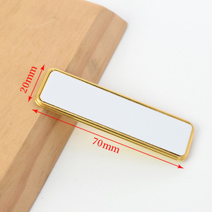빈 히트 트랜스퍼 브로치 배지 자석 모자 핀 걸쇠 직사각형 금속 작은 선물 - Product Image 4