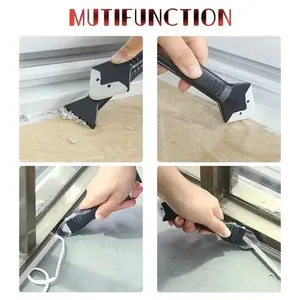 5-In-<span class=keywords><strong>1</strong></span> Plastic Schraper Sealer Gladde Verwijderaar Kitafmaker Grout Kit Verwijderen Reparatie Oude Mortel Handmatige Renovatie Gereedschapsset - Product Image 3