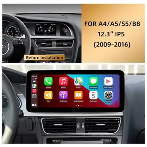 เครื่องเล่นดีวีดีวิทยุในรถยนต์ขนาด Android11,เครื่องเล่นมัลติมีเดีย Navi Autoradio สำหรับ Audi A4L A4L A4 A5ระบบนำทาง8 Core S5