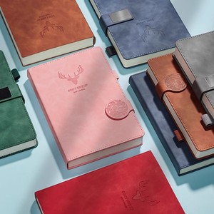 Bloc-notes ultra-épais en cuir souple pour le travail, réunion, enregistrement, agenda de bureau, carnet de croquis, étudiants, carnet A5 mignon - Product Image 2