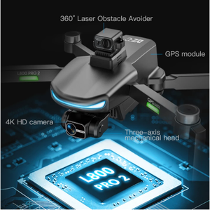 L800 Pro <span class=keywords><strong>2</strong></span> складной Дрон с предотвращением препятствий 4K HD камера Профессиональный GPS дальнего действия <span class=keywords><strong>RC</strong></span> Квадрокоптер - Product Image 3