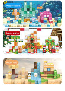 Bloques de Construcción Magnéticos de Hielo y Nieve, 100 Piezas, Cubos Coloridos, para Niños de 4 a 6 Años, Certificado EN71 - Product Image 5