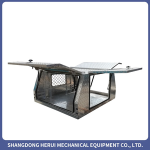 Toldo de Aluminio Premium Personalizado con Recubrimiento en Polvo para Camioneta de Doble Cabina con Portaequipajes Resistente para Transporte Todoterreno y Uso en Exteriores - Product Image 2