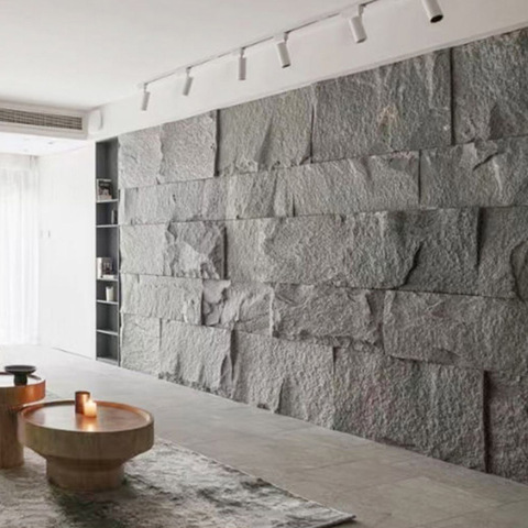 3D Texture Stone PU Panel for Artistic Exterior Wall Cladding - Custom ...