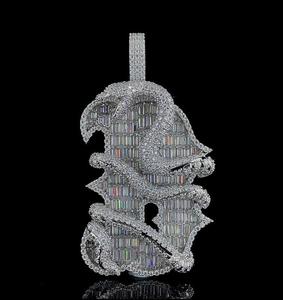 Personalized Hip Hop Moissanite Pendant Custom 925 Sterling Silver <b>Iced</b> <b>Out</b> Luxury Jewelry Stylish Diamond <b>Chain</b> Gift Statement - Product Image 1