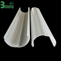 Diffuseur de lumière LED professionnel Bming Optical en PC extrudé, lentille linéaire en PMMA pour éclairage de culture, style japonais, moderne, européen, pour intérieur