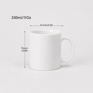 Taza de Cerámica Personalizable de 11 oz, Diseño Moderno, Apta para Microondas, Aislamiento Térmico, Sublimación DIY, Dibujos Animados Modernos, 400 ml - Product Image 2