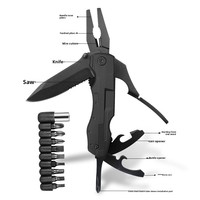 FixCraft QZ-007 Couteau pliant multifonction portable et pince, outil tactique d'extérieur