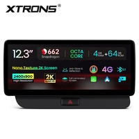Autoradio Android 12,3 pouces pour Audi Q5 (2009-2017) LHD/RHD Snapdragon 662 4+64 Go Écran 2K CarPlay CE - XTRONS