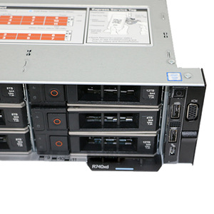 เซิร์ฟเวอร์เครือข่าย R740 4210/64G/1.2T SAS*2/H730P/750W*2/Dinrail พร้อมสวิตช์อีเธอร์เน็ต รุ่นใหม่ PowerEdge R740 แบบสองทาง 2U สำหรับติดตั้งบนแร็ค ประสิทธิภาพสูง - Product Image 4