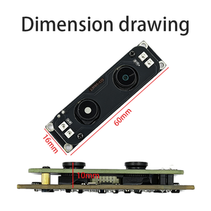 โมดูลกล้อง1MP 720P USB2.0 720P 1/4.5นิ้ว CMOS 60 ° dfov RGB IR IR โมดูลกล้องฝังตัวสำหรับการจดจำใบหน้า - Product Image 3