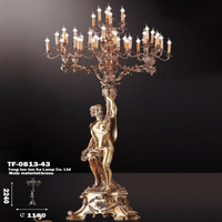 Cire perdue coulée cuivre lampadaires Prométhée Sculpture Art laiton lampadaire décoration Villa Hall allée Statue lumière