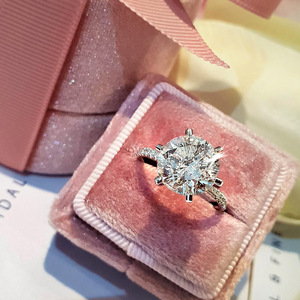 Anello da donna classico con sei punte in zircone, stile semplice, per proposta di fidanzamento, regalo per ogni occasione, gioiello commemorativo da dito. - Product Image 2