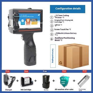 Nueva impresora de inyección de tinta portátil de mano, impresora de tarjetas de resolución de 600 PPP para Box Logo, máquina de etiquetas codificadoras de caducidad por lotes para Flex - Product Image 2