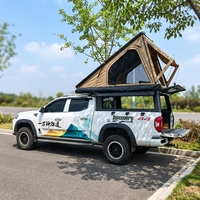 Carpa de Techo Impermeable Portátil Ligera y Versátil para las Cuatro Estaciones, Fácil de Instalar, para Camionetas 4x4 Todoterreno, de Aluminio