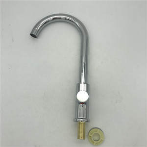 Grifo Mezclador de Cocina de un Solo Orificio con Curva Grande, Modelo A-1030, de Water Knows Warmth, Directo de Fábrica, con Conexión en T de 4 Puntos - Product Image 1