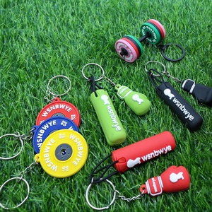 Người đàn ông Găng tay đấm bốc treo xe Keychain llaveros phá hoại bóng đấm bao cát Thiết kế túi ủng hộ đấm túi móc khóa - Product Image 3