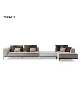 WBERT Customize Sectional Modular Sofas De Salon White Combination Couch Living Room I/l-shape Sofa Bed