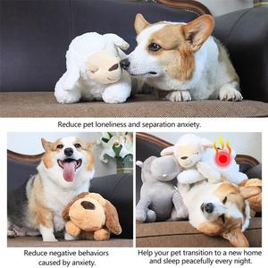 Pet Riscaldamento Peluche Giocattolo Aiuti Alla Formazione Giocattolo di Battimento di Cuore Lenitiva Della Bambola Della Peluche di Sonno per Smart Cani Gatti - Product Image 6