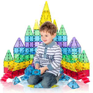 Venta caliente <span class=keywords><strong>Mini</strong></span> Material ABS Juguetes educativos Colorido 3D Azulejos magnéticos Bloques de construcción para niños - Product Image 5