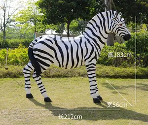 Sculpture en résine d'animal de la jungle africaine, style <span class=keywords><strong>exotique</strong></span>, statue de cheval, sculpture animale - Product Image 5